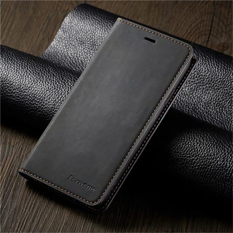 Кожаный чехол-книжка для samsung Galaxy Note 9, S10, S9, S8 Plus, A6, A7, A8, держатель для карт, Магнитный кошелек, подставка, чехол-книжка