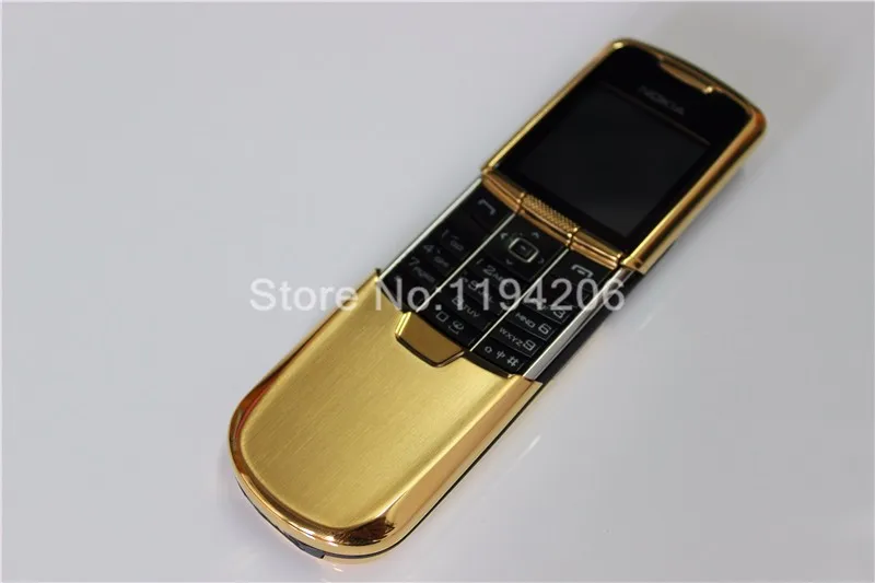 Мобильный телефон Nokia 8800, английская/Русская клавиатура, GSM, FM, Bluetooth, телефон, золото, серебро, черный, один год гарантии