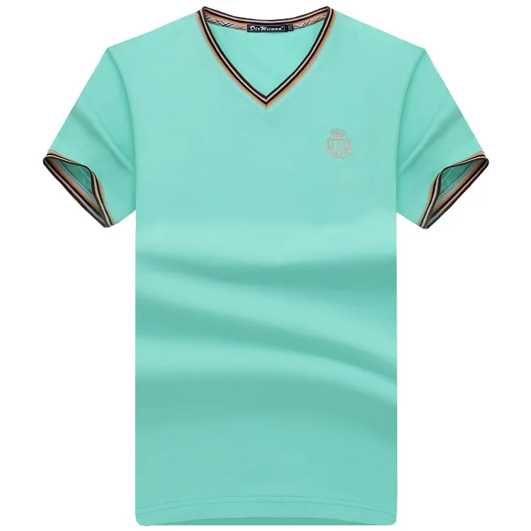 

2021 summer Fashion men t-shirt 95% cottot V neck Shirt Short Sleeve Men's T Shirts Camiseta men clothing Size S-8XL