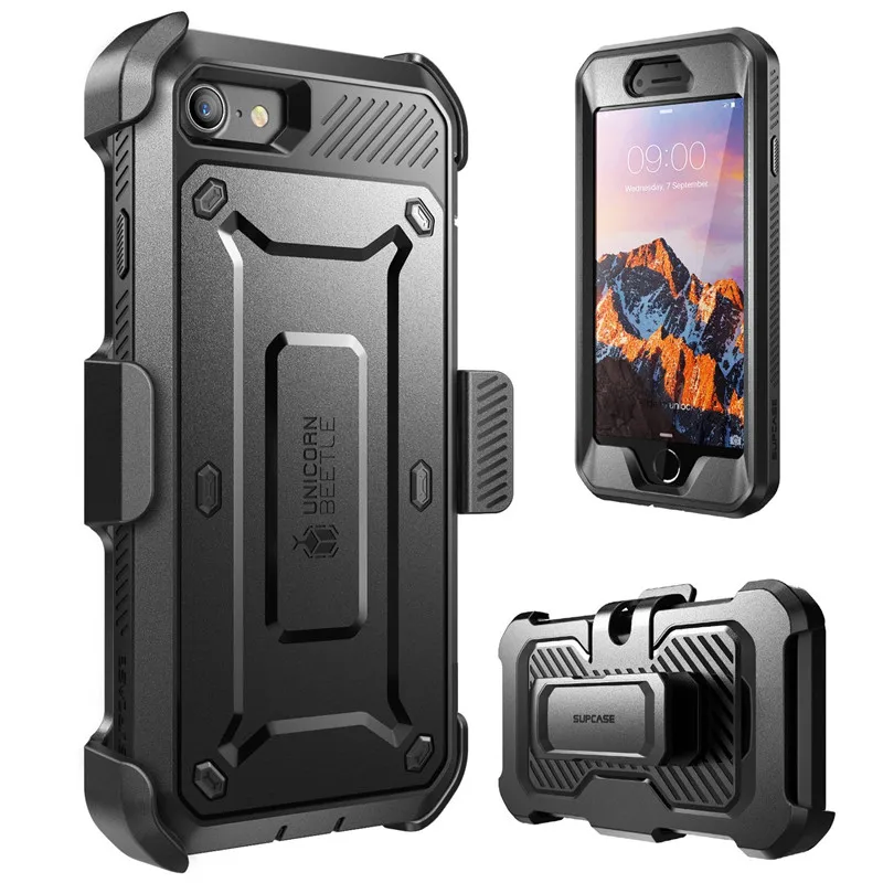 supcase for iphone 8 case for iphone se 2020 case ub pro full body rugged holster protective case with built in screen protector free global shipping