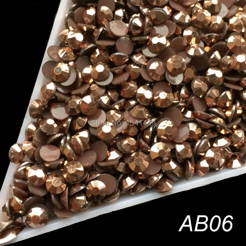 Желе лазерный Кофе Кристалл SS12 AB 3 мм плоская задняя Стразы грань кристалла смолы