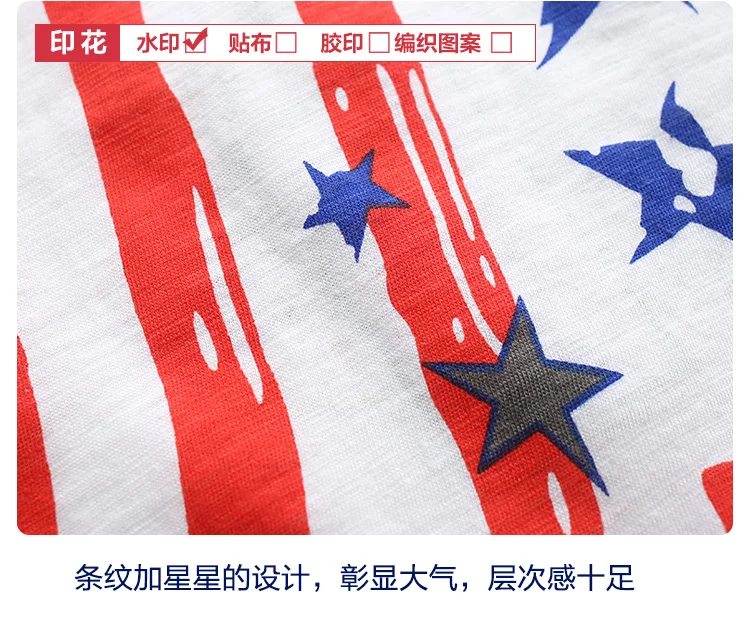 2017 новая летняя хлопковая Детская рубашка с короткими рукавами и круглым вырезом