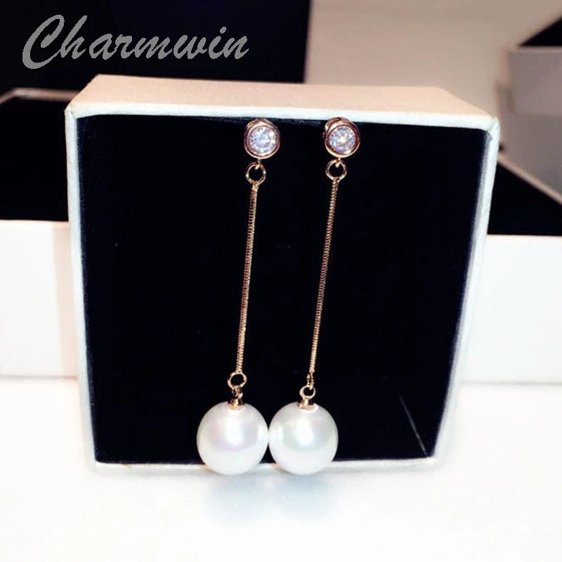 

Серьги-подвески женские Charmwin, с искусственным жемчугом, PE1211