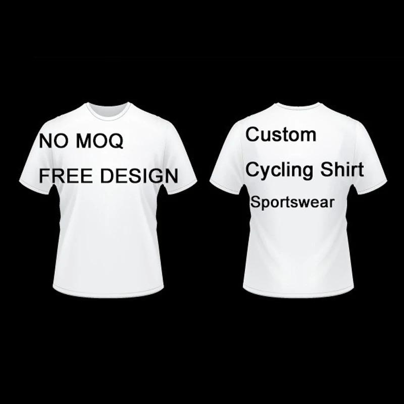 Футболка для бега на заказ Спортивная футболка велоспорта Джерси с коротким и