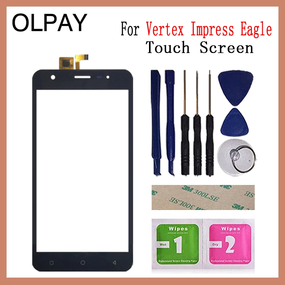 OLPAY 5,0 ''Новинка для Vertex Impress Eagle 3g сенсорный экран стекло дигитайзер панель объектив сенсор Бесплатный клей и салфетки