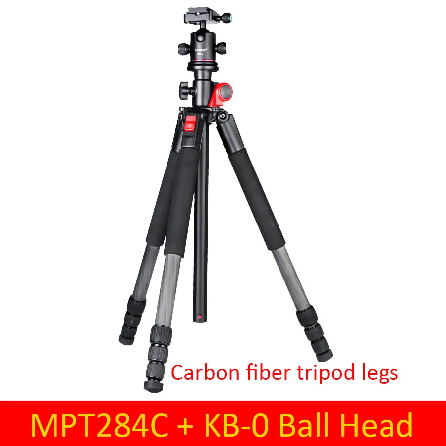 Профессиональный компактный тренога Manbily MPT-284 68,5 дюйма с поперечным центром для Canon Nikon sony DSLR camera s Video DV - Цвет: MPT284C With KB-0