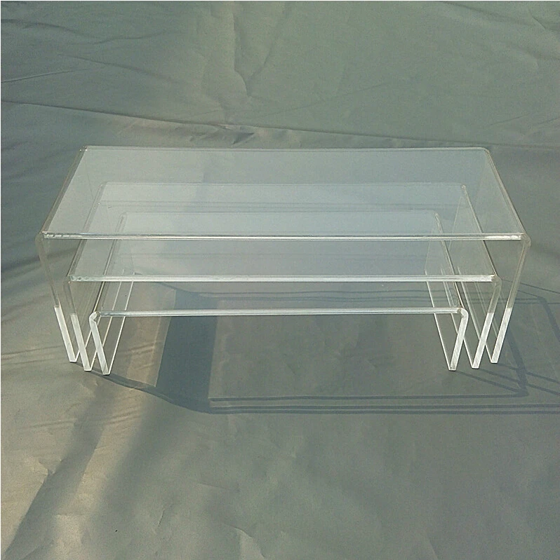 Акриловый держатель для обуви стойка кошелек ювелирные изделия дисплей Rac стенд 3