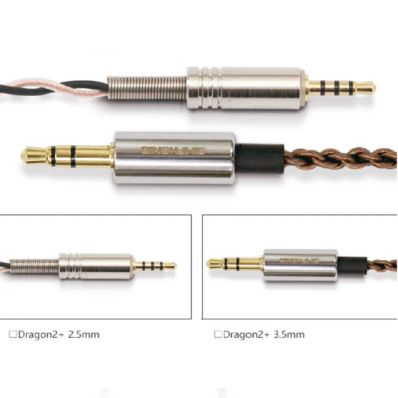 Simphonio Dragon 2 + (SW D2 +) Динамический драйвер HiFi наушники с плоской головкой кабелем 6N OFC