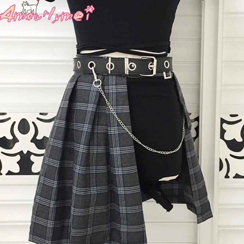 Ремень из искусственной кожи Женский готический регулируемый пояс в стиле