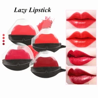new lazy non cup long lasting waterproof matte makeup lipstick nude lipcolor 4 colors options beauty smooth kissed for sexy lips