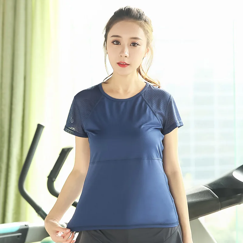 Women Plus Size Fitness Shirts Workout Mesh Sports T Shirt Quick Dry Running Gym Breathable Yoga Tops L-XXXXL | Спорт и развлечения