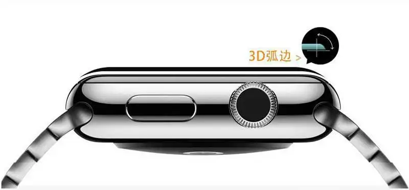 3D полное покрытие 9H защитная пленка из закаленного стекла для iwatch Apple Watch band Series 1 2 3 38 мм 42 мм Защитная пленка для экрана