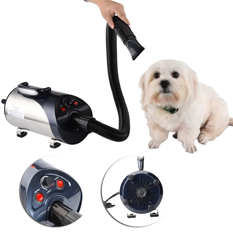 

2800W Quiet Hair Dryer With Nozzle for Pets Dog Cat Pet Force Dryer Heater EU/UK/US 1PCS