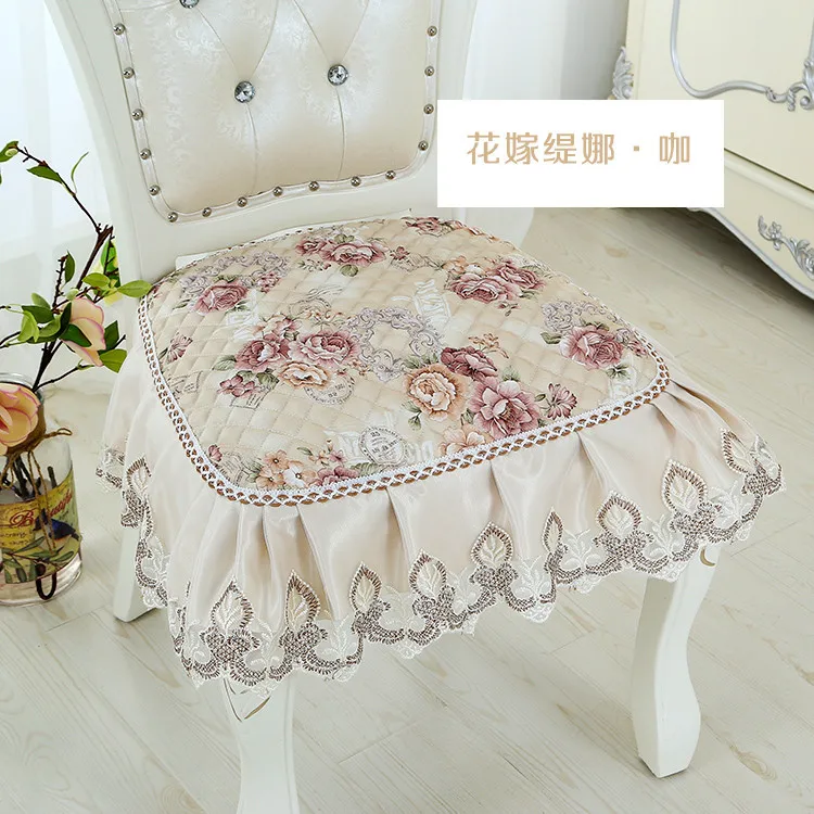 03 Polyester Кружевная подушка для стула с гордой розой, плотная льняная подушка, подушка для сиденья, офисный компьютерный стул, подушки для дома, столовой, подушка для сиденья, для студентов - Цвет: 03 Polyester