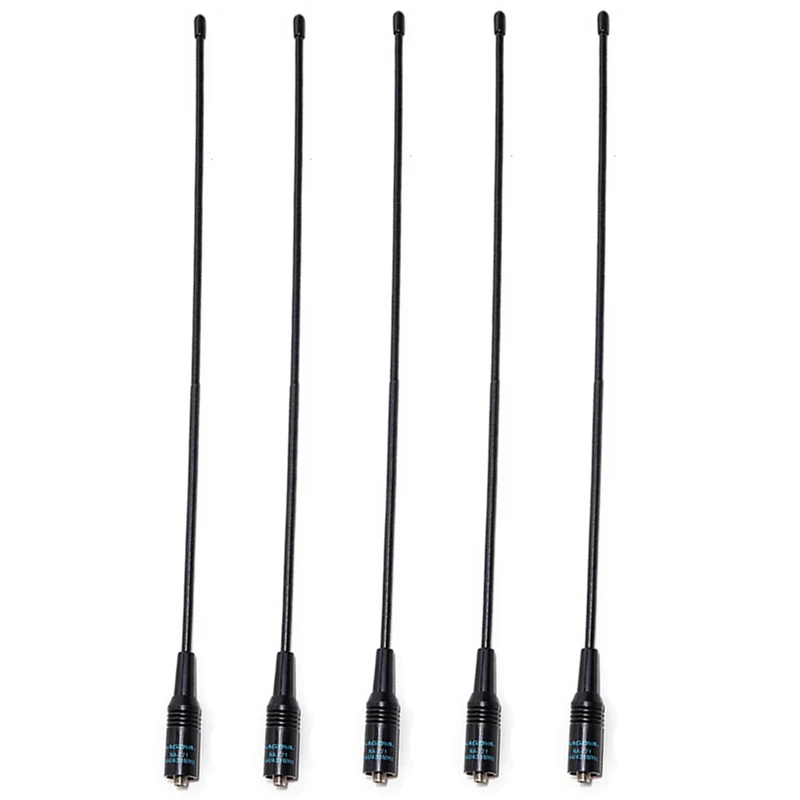 5pcs na-771 Nagoya NA-771 SMA-Female Walkie Talkie Antenna VHF UHF Dual Band 38cm For Kenwood Baofeng UV-5R BF-888S UV-82 Radio - Цвет: 5pcs na-771