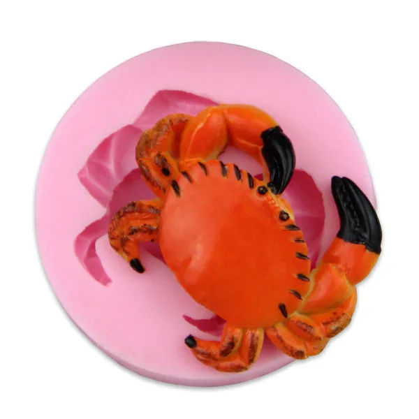 Пищевое Силиконовое мыло 3D формы для мыла краб украшения инструменты тортов из