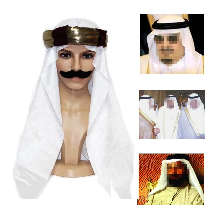 Fun Arab Head Scarf Boy Girl Prince Hat Cosplay Performance Props Party Hats Carnival Dress Up Decor Halloween|Аксессуары для