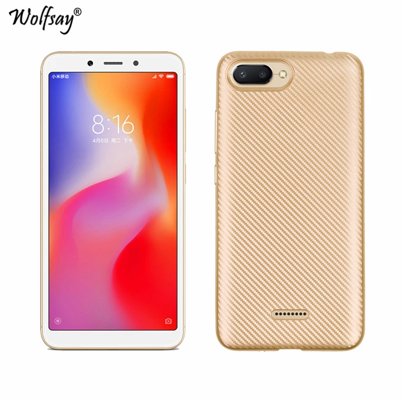 Чехол Wolfsay Xiaomi Redmi 6A роскошный мягкий силиконовый чехол для телефона 6 A Fundas Shell |