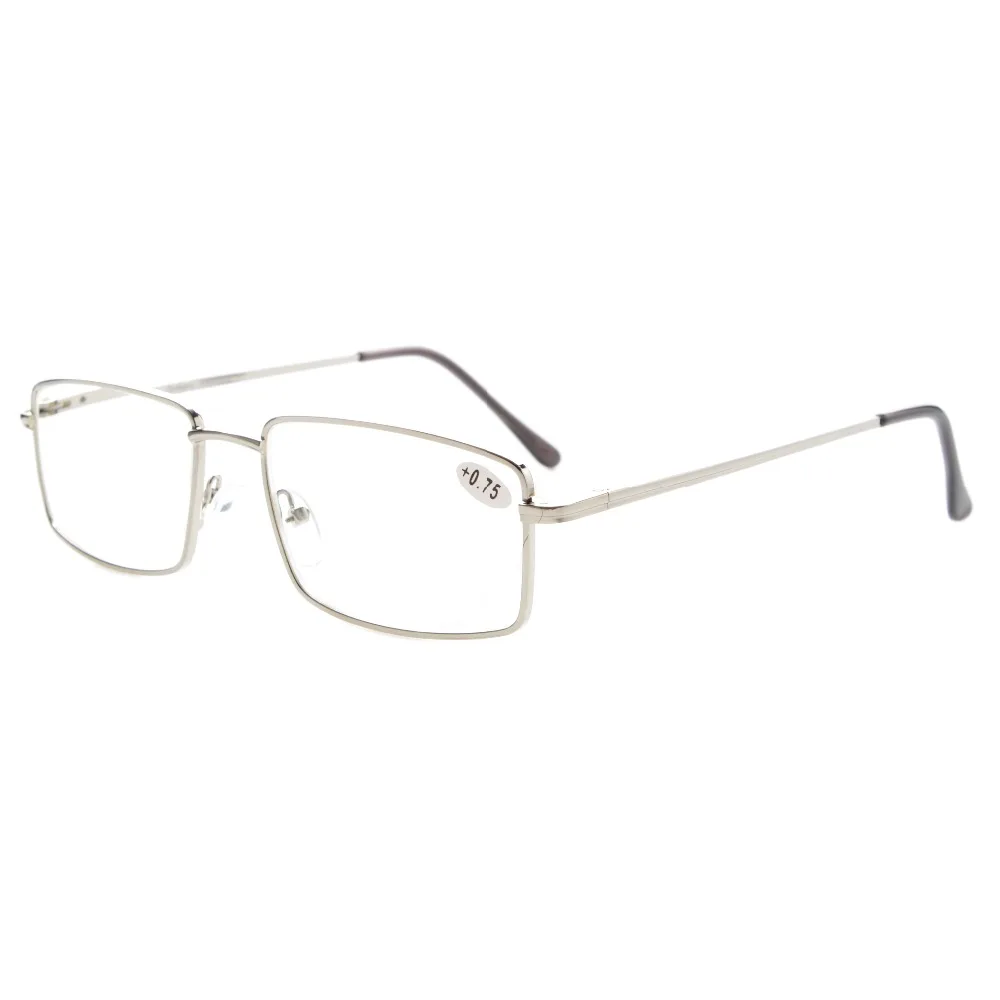 R15023 Eyekepper для чтения прямоугольной пружинная дужка большие металлические очки + 0