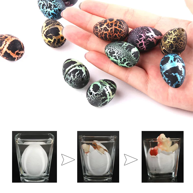 

new 2018 5 Pcs/Set gag toys Magic Hatching Growing Dinosaur Eggs Water Grow For Children Toys Gift