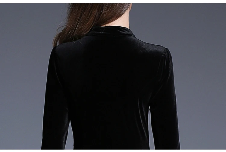 Новинка, женское черное бархатное платье, зимние женские платья, Vestido Longo, длинный рукав, макси, длинные платья для вечеринок, Robe Longue Femme 2470