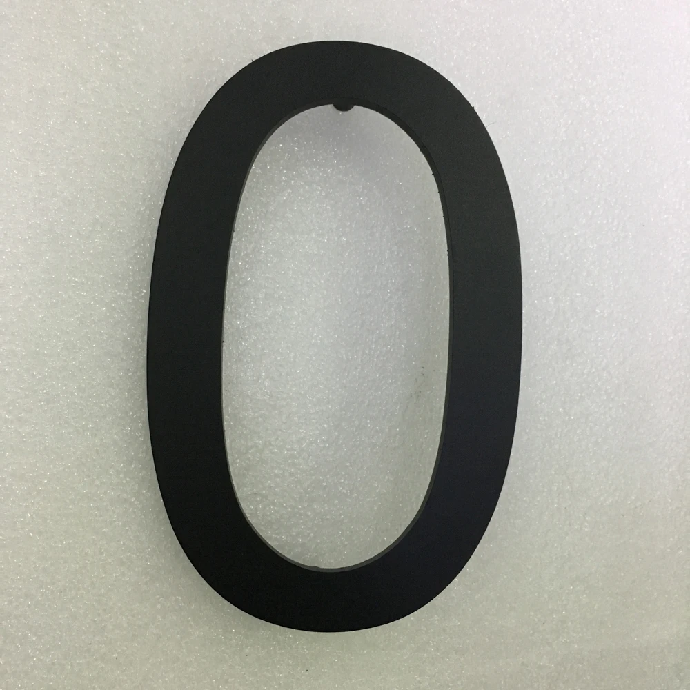 Индивидуальные 125 мм черный логотип кованого железа ремесло номера дома 0 - Фото №1