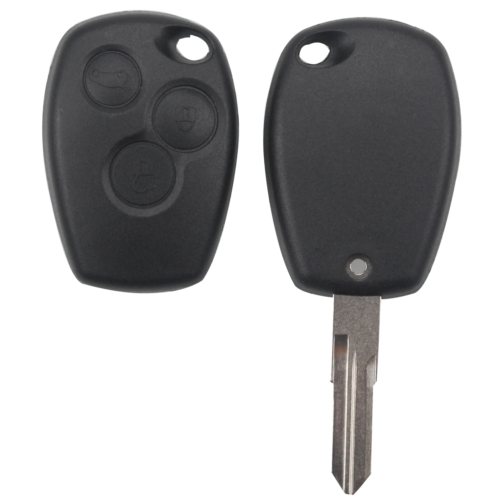 Jingyuqin ключи оболочки Брелок чехол для Renault Duster Logan Fluence Clio Sandeo Master Vivaro Megane 3 кнопки