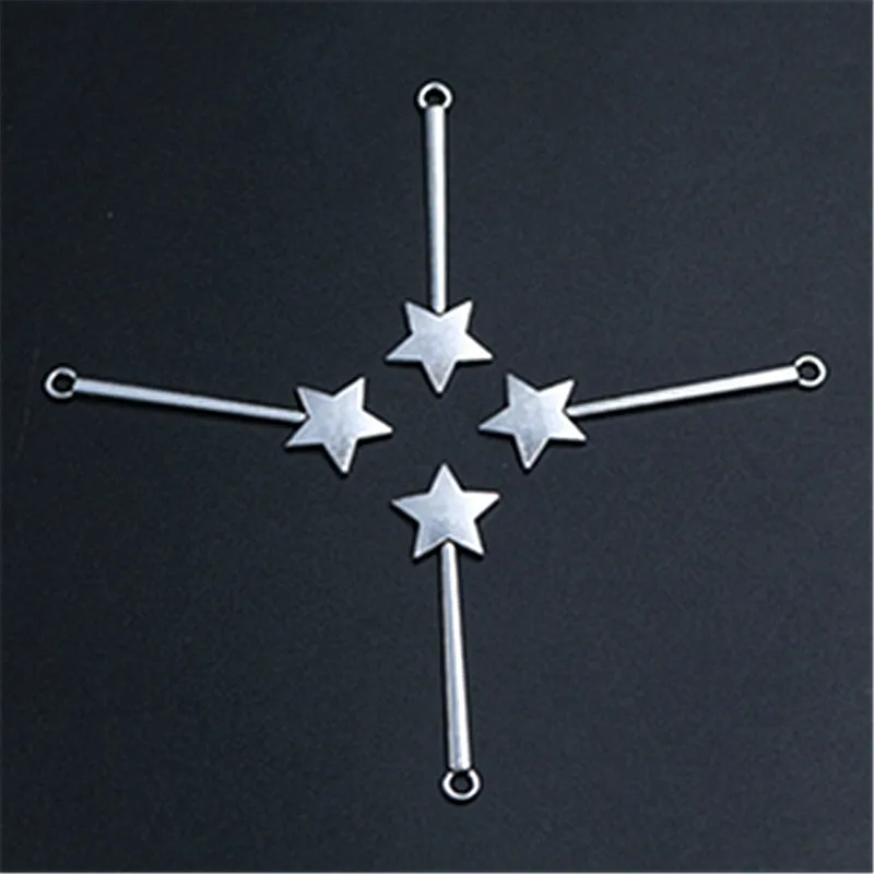 

10pcs Antique Silver Color Little Magic Fairy Magic Cane Charm Pop Earrings Bracelet DIY Metal Jewelry Alloy Pendants A1282