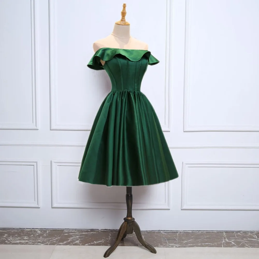 NOBLE WEISS/новый стиль Модные Качественные зеленые вечерние платья до колена vestido de