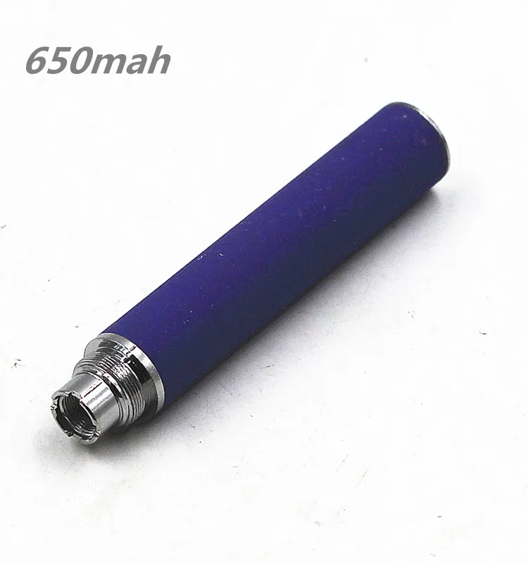 Purple 650mah EVOD 650 mah/1100 mah сменная аккумуляторная батарея 510 Ego Thread 3,3-4,8 V для CE4 H2 T3S клиромайзер - Цвет: Purple 650mah