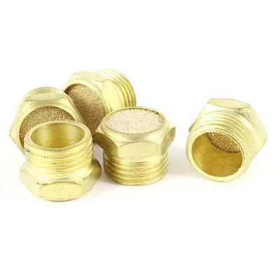 5 шт. Электромагнитный Клапан Пневматический фильтр шум глушитель 1/2PT Мужской