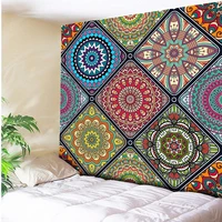 plus size multicolor beautiful mandala tapestry wall hanging beach towelhome decor tapestries living room bedroom couch blanket