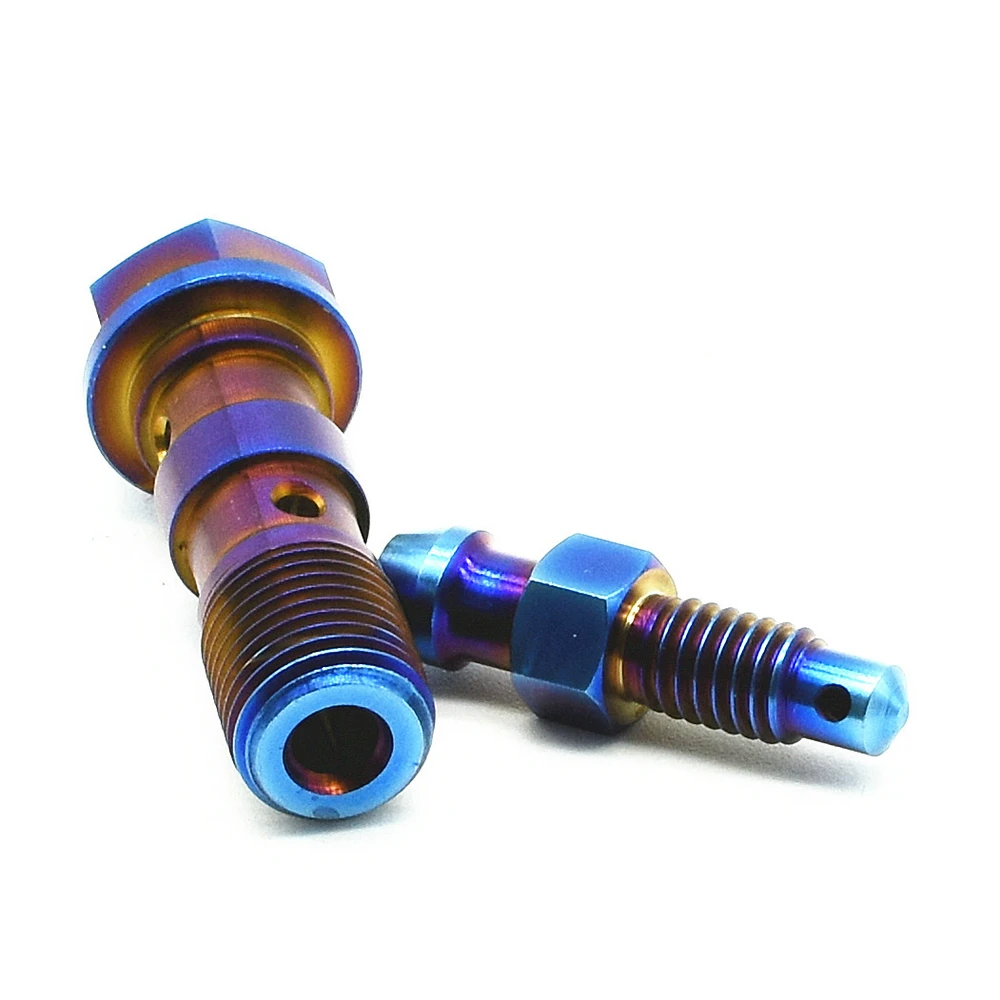 Титановый болт M10 мотоциклетные Штангенциркули трубки винты с двойным