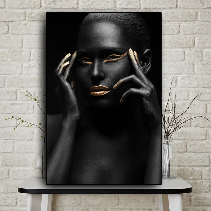 Картина на холсте Обнаженная женщина Настенная картина в африканском стиле