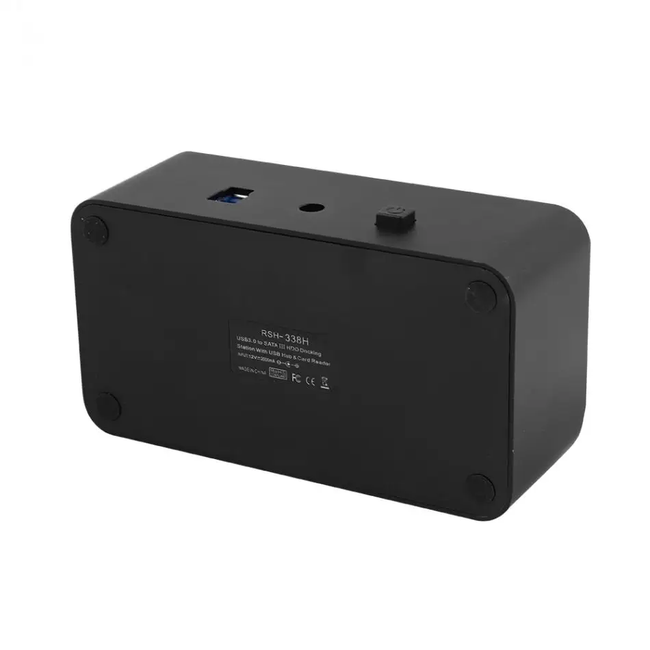 Внешний док-станция для жесткого диска USB3.0 на SATA для 2,5 или 3,5 дюймового жесткого диска с поддержкой карт SDTF