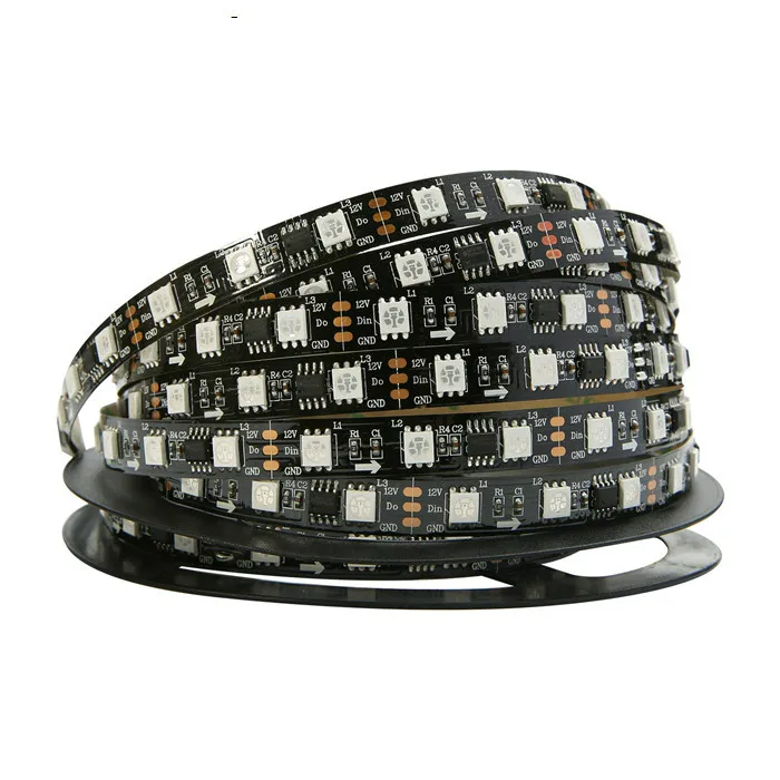 5 м/лот WS2811 5050 SMD RGB светодиодные полосы света адресуемые 30/48/60 светодиодов/м