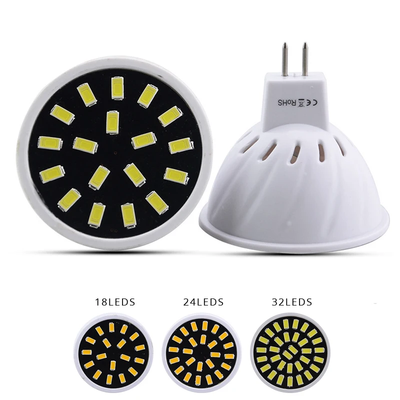 Светодиодный светильник MR16 SMD 5733 220 В 110 4 Вт 6 8 светодиодный энергосберегающий