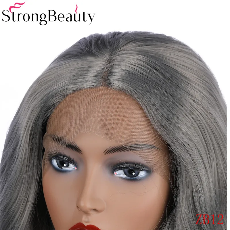 StrongBeauty синтетический парик фронта шнурка длинные волнистые натуральные парики женские парики