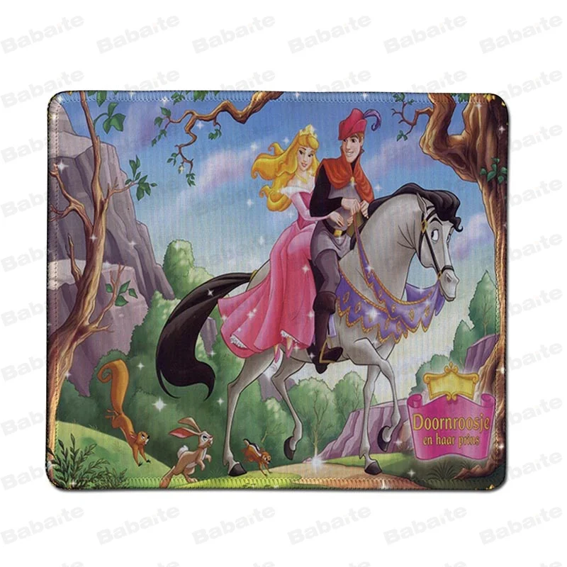 Babaite Красивая аниме Принцесса Аврора резиновая мышь прочный Настольный коврик