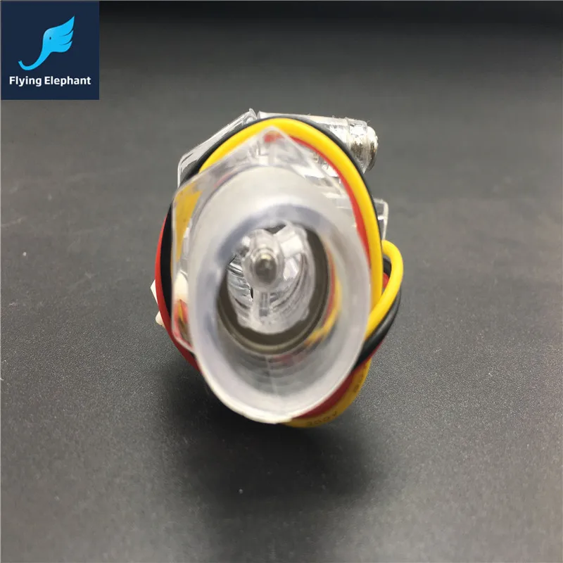

G1/2'' Thread Transparent Flow Sensor Turbine Flowmeter 5-24VDC 1-30L/min