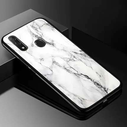 Чехол для zte blade V10, Модный чехол из закаленного стекла+ чехол с мягкими краями для zte blade V10 V1000, стеклянный жесткий чехол s V 10, оболочка funda - Цвет: A2