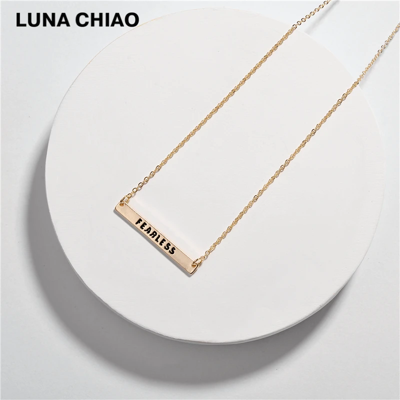 LUNA CHIAO Women Jewelry Accessories Dainty Necklaces Saying Monogram Delicate Collar Bone Necklace | Украшения и аксессуары