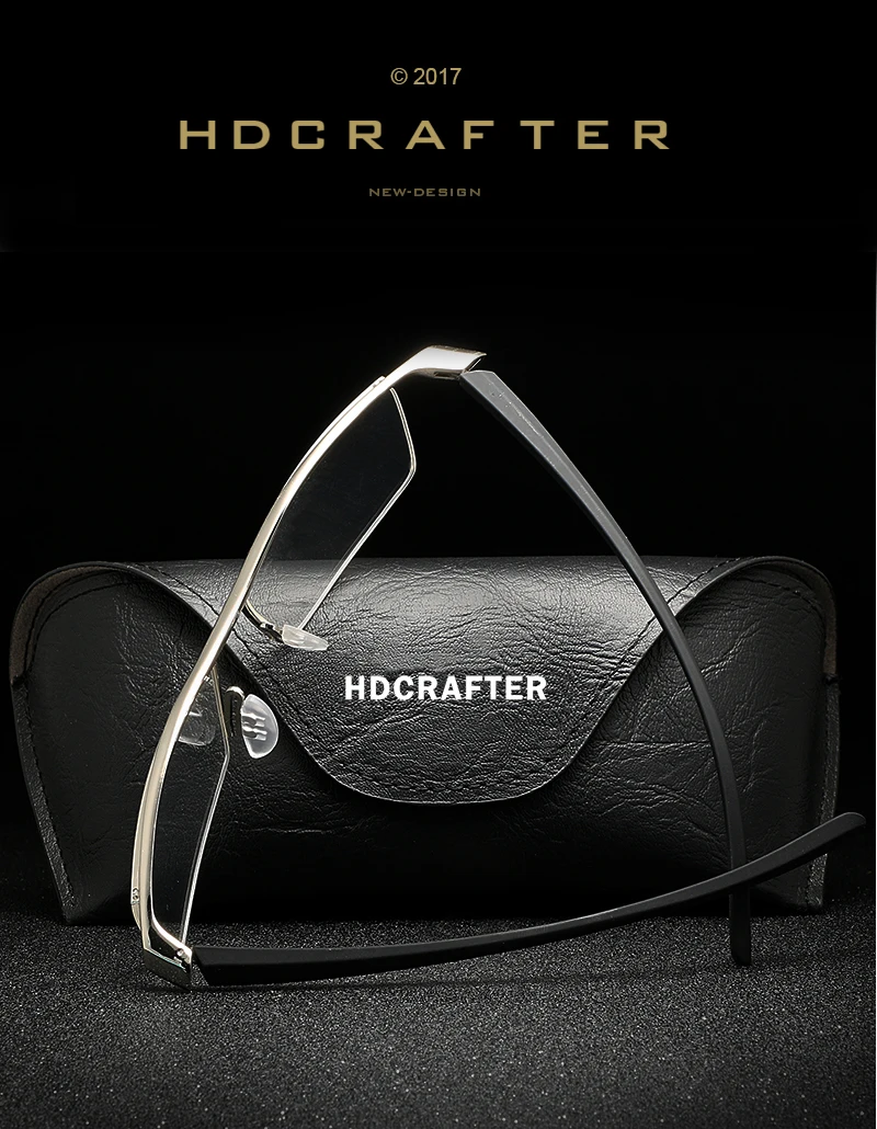 HDCRAFTER titanium eyewear tr90 близорукость очки кадр мужчины очки для чтения комфортное препятствующую скольжению очки кадр для мужчин