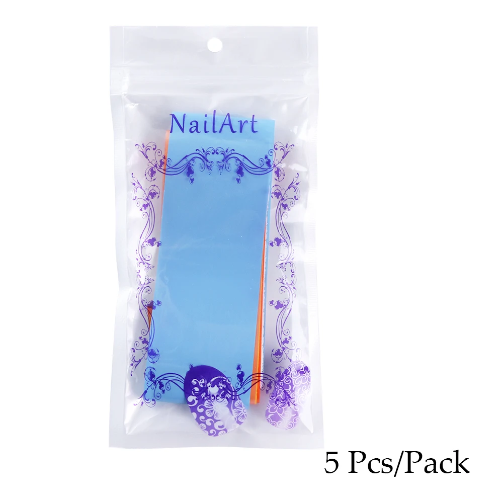5 шт./лот Блестки для ногтей Nail наклейки из фольги Art Однотонная одежда конфеты ногтей Звездная Стикеры ногтей ползунки Маникюр Наклейка SA993