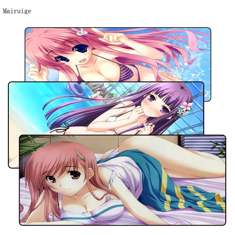 Mairuige 900*400*3MM Japan Sexy Girl Anime Large Lock Edge Mouse pad Gamer gaming Mousepad As wife girl friend sister Gift Mairuige 900*400*3MM Japan Sexy Girl Anime Large Lock Edge Mouse pad Gamer gaming Mousepad As wife girl friend sister Gift