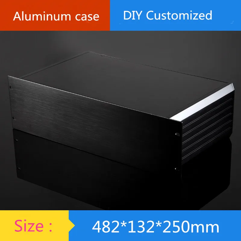 

250-depth 19-inch standard 3U instrument aluminum chassis amplifier aluminum shell / case / shell / DIY box