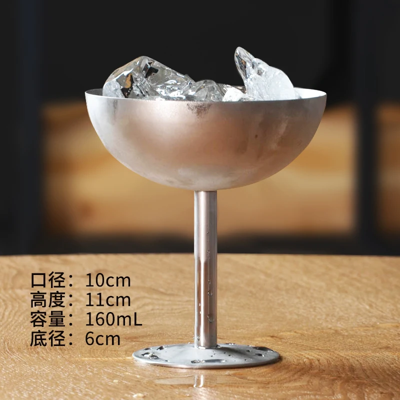 Martini Glasses Wine Cup Cocktail Cups Goblet Bar Tool Stainless Steel Mugs Wedding Party Drinking Ware Drop Shipping | Дом и сад