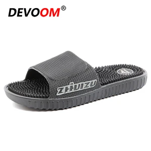 Массажные Шлепанцы мужские для дома и ванной, Нескользящие, унисекс, пляжные тапки для влюбленных, лето 2018