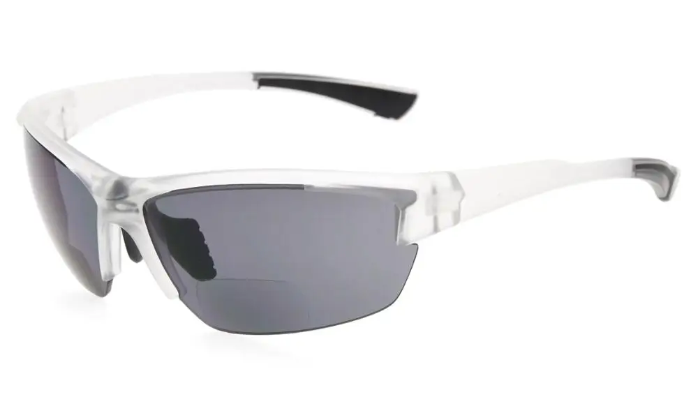 MatteClear SG901 Eyekepper TR90 спортивные половина оправы двухфокусные солнцезащитные очки Бейсбол работает во время вождения и рыбалки Гольф Софтбол пеший туризм, чтение - Цвет оправы: MatteClear