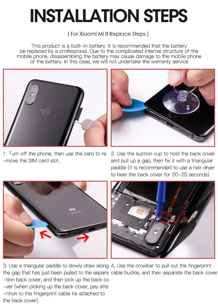 Nohon Аккумулятор для Xiaomi mi 8 6 5 5S 4C mi 8 mi 6 mi 5 mi 4C mi 5S Замена Батарея BM22 BM35 BM36 BM39 BM3E Мобильная батарея для телефона